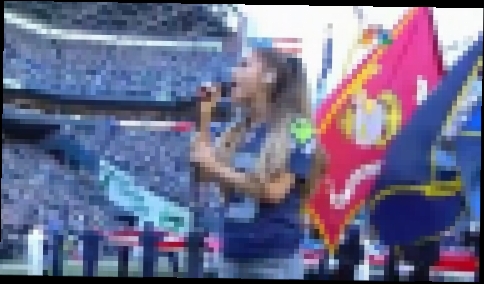 Ariana Grande Performing the National Anthem at the Seahawks vs Packers NFl 2014 Game - FULL HD 