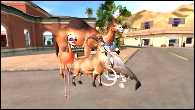 Симулятор грабящего банки козла / Goat Simulator PAYDAY official mobile trailer 