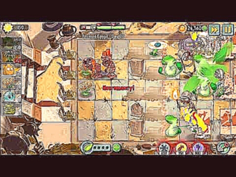 Plants vs Zombies 2 - Ancient Egypt - Day 27 [Don't Trample the Flowers] No Premium 