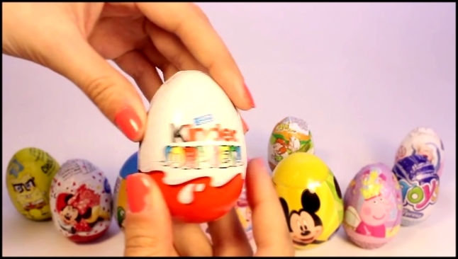06.6SURPRISE EGGS PEPPA PIG MICKEY MOUSE MINNIE MOUSE Маша и Медведь 