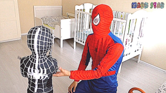 WAR FOR SURVIVOR! Super Spidermans GIANT Spiders Attack Kids Funny video for Children 