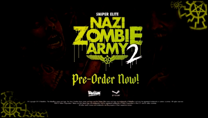 Sniper Elite: Nazi Zombie Army 2, Teaser 
