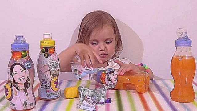 Виолетта Дисней сок с сюрпризом игрушкой распаковка Violetta Disney juice with s 