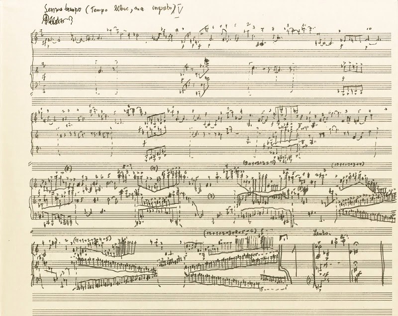Жизнеописание Lebenslauf для четырёх метрономов, трёх исполнителей на ударных инструментах и фортепиано