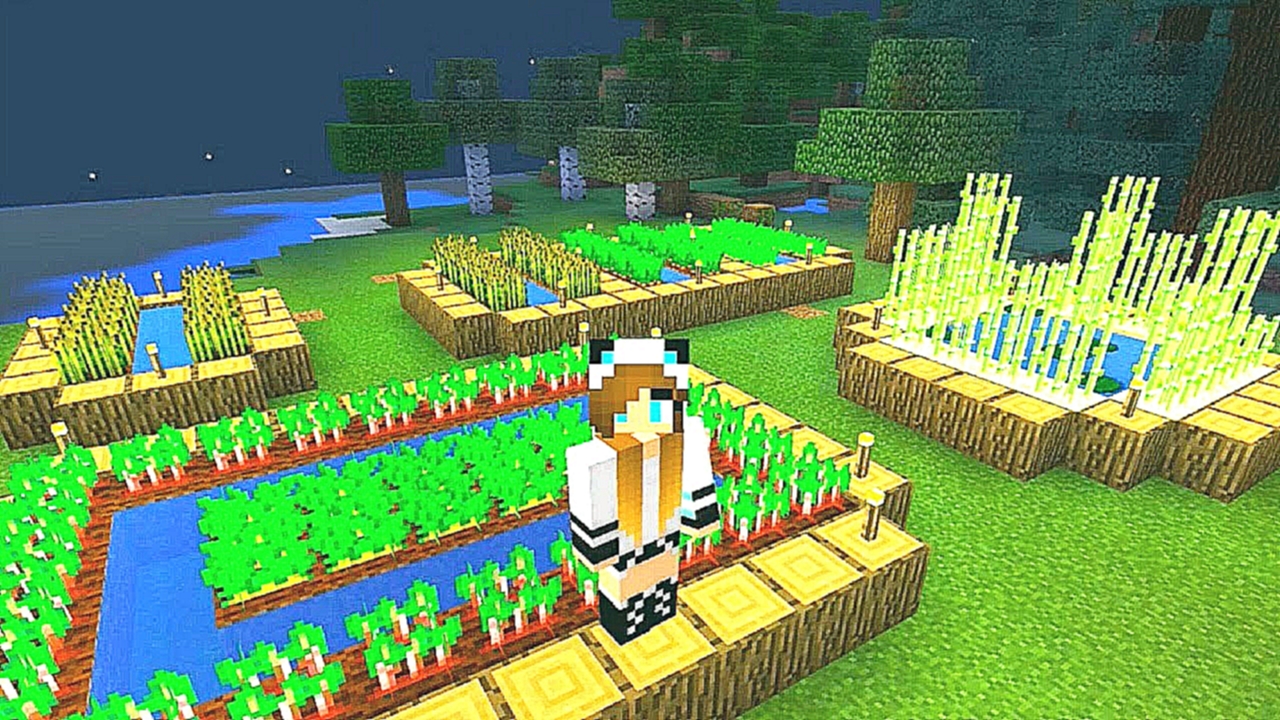 Лайфхаки #Майнкрафт! Строим МЕГА Ферму с #лучшаяподружка Света Видео Обзор игры #Minecraft 