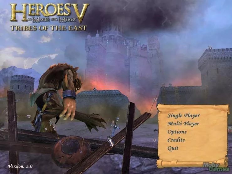 Heroes of Might and Magic 5 Tribes of the East - Main Menu