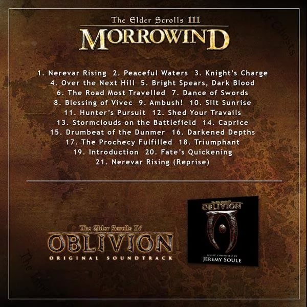 Shed Your Travails Morrowind OST