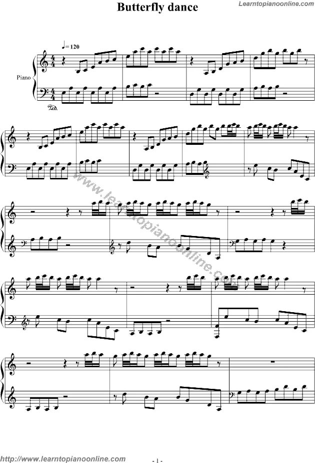 Мелодия с игры линия танца - Пианино