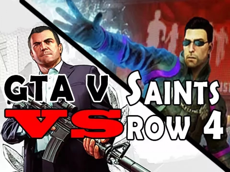 Рэп Баттл - GTA 5 vs. Saints Row 4