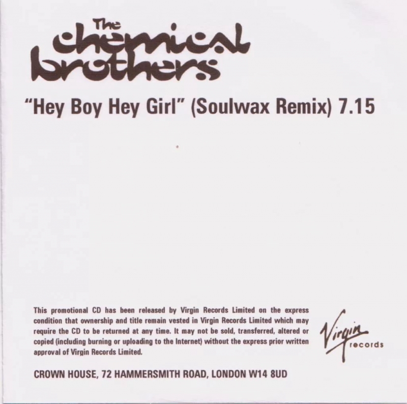 The Chemical Brothers - Hey Boy Hey GirlSoulwax Remix