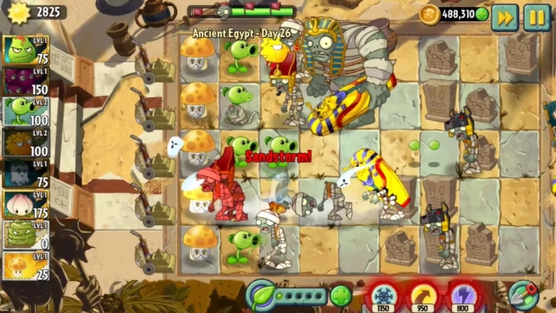 Plants vs Zombies 2 Its about time - Ancient egypt Mini games