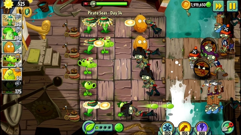 Plants vs. Zombies 2 - Pirate Seas - MiniGame