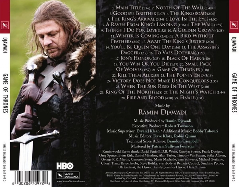 Рамин Джавади - саундтрек из Игра престолов / Game of Thrones