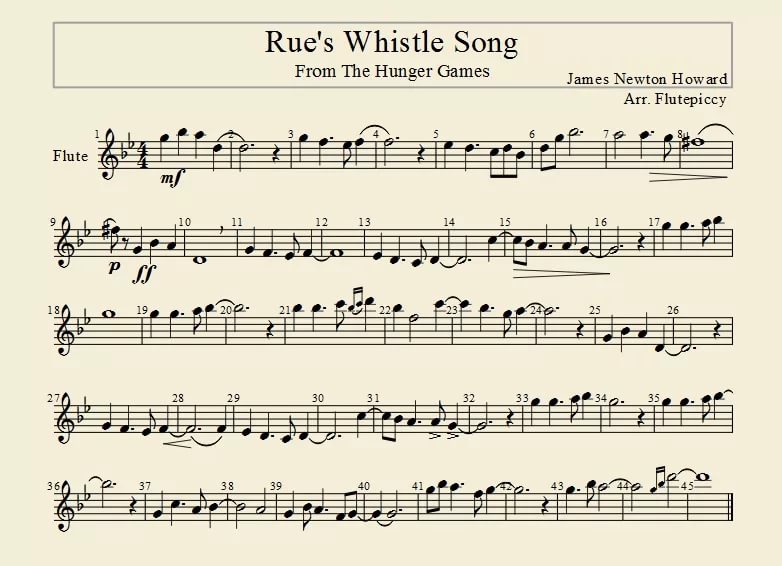 Rues Whistle Song
