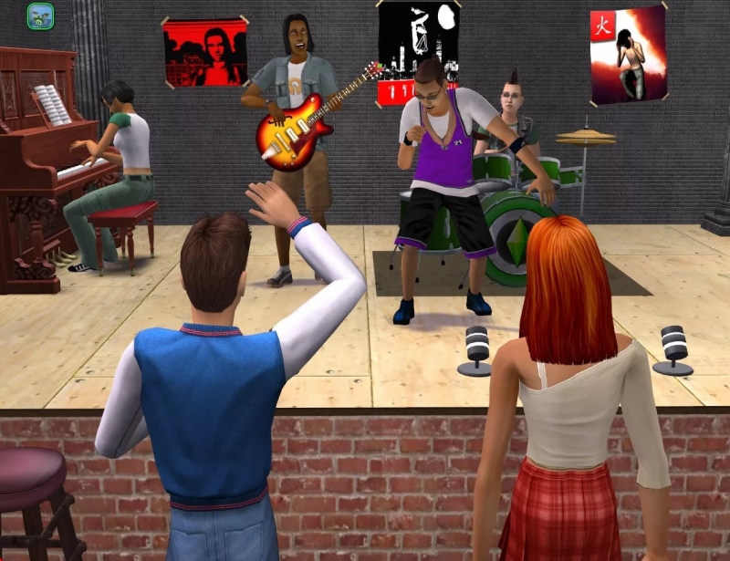 Sims 2, college rock