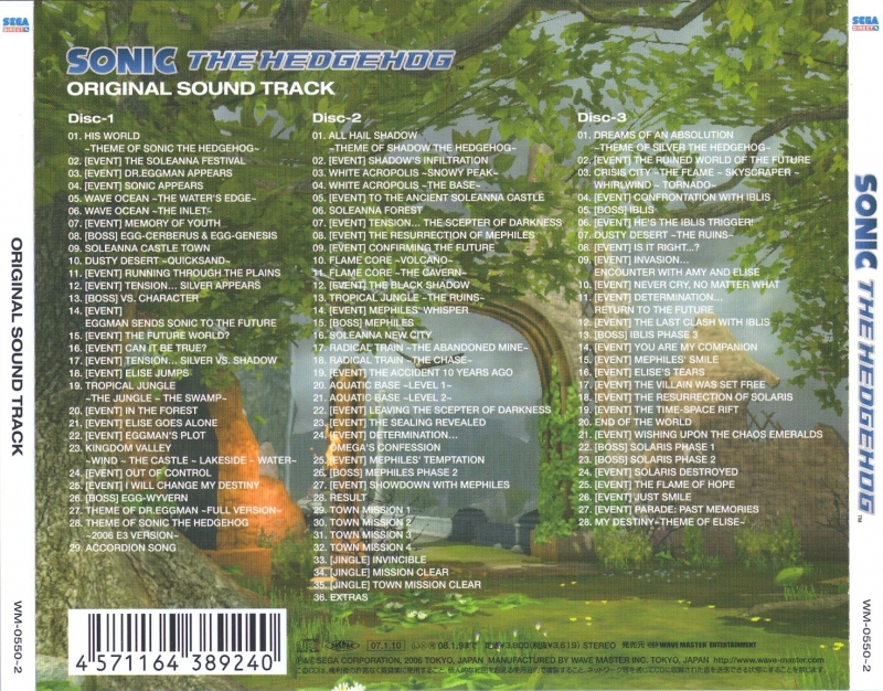 Sonic The Hedgehog 2006 Original Soundtrack - Parade Past Memories