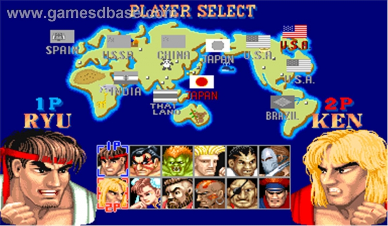 Street Fighter II (Dendy) - Character Select