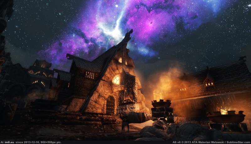 The Elder Scrolls 5 Skyrim - Ночь в Скайриме