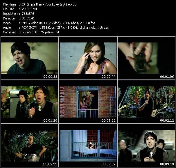 The Simple Plan - Your Love Is a Lie