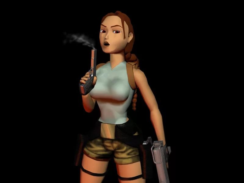 Tomb Raider 1 - Natla & Lara in Scion Chamber