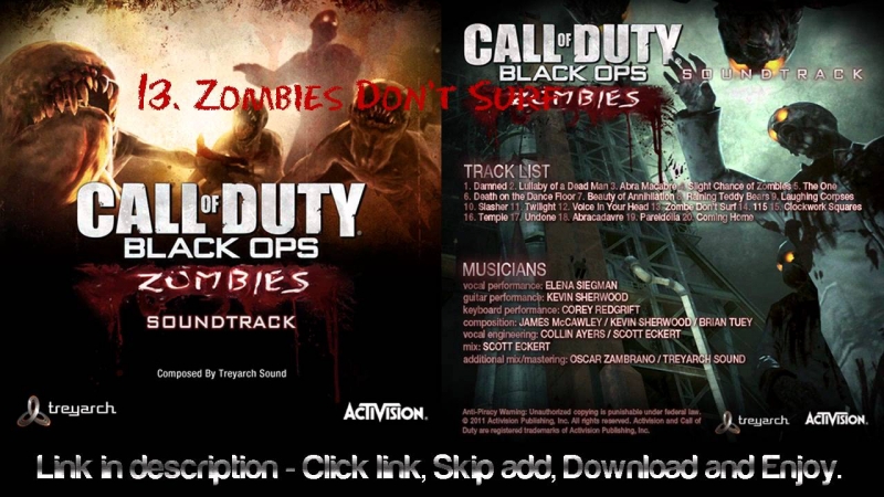 Treyarch Sound - Beaty of Annihalation Call Of Duty - Black Ops - Zombies OST