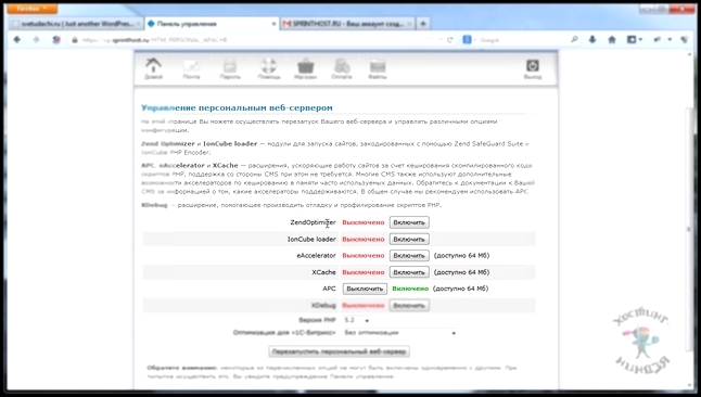Хостинг sprinthost.ru. Персональный веб-сервер 