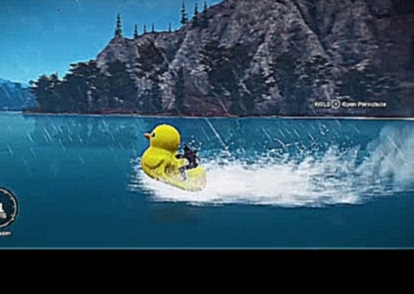 Riding the rubber duck in Just cause 3 