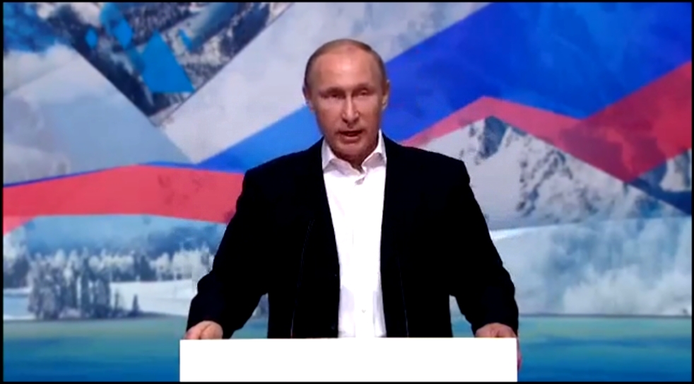 Год после открытия Олимпийских игр в Сочи.Выступление В.В.Путина  07 02 2015 