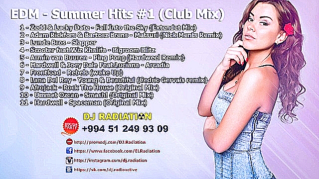 ♫ EDM - Summer Hits #1 ♫ (Club Mix) (2014) ★ Dj Radiation ★ 