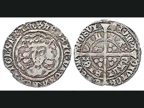 Средневековые монеты. Великобритания. Генрих VI (1422-1471) Groat CALAIS 1422-27 Серебро 