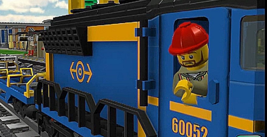 Мультик про паровозик и самолет. Мультфильм для детей LEGO City.  