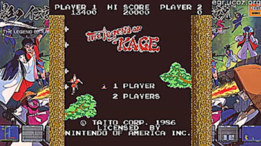 Прохождение Legend of Kage / Kage no Densetsu (NES) 