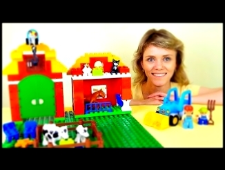 Видео для детей. Собираем конструктор LEGO Ферма. Video for kids and Lego toys 