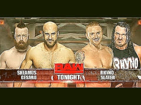 WWE Raw 4 September 2017 - Sheamus and Cesaro vs Rhyno and slater 