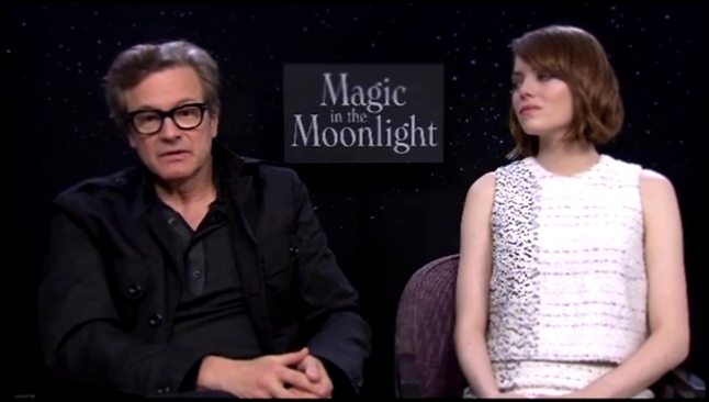 Emma Stone and Colin Firth on 'Magic in the Moonlight' and Woody Allen 