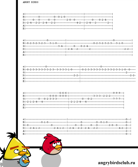 Angry Birds - Мелодия  песня