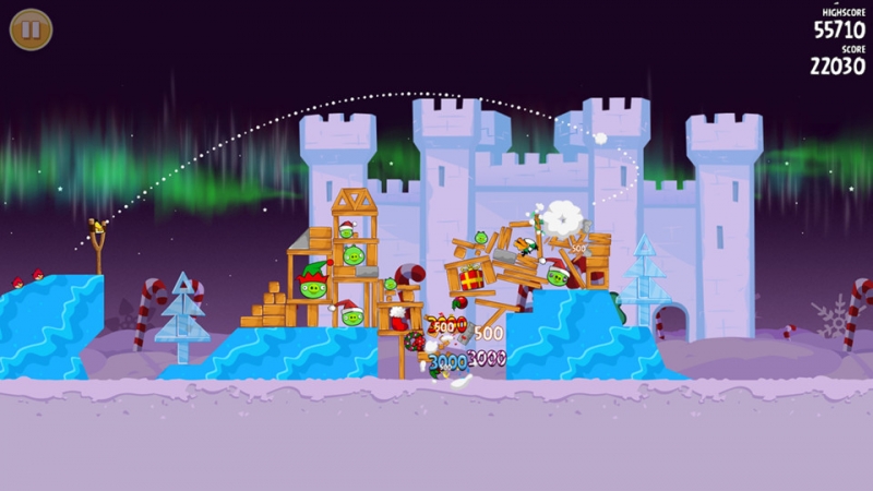 Angry Birds Seasons - Winter Wonderham Зимнее чудо