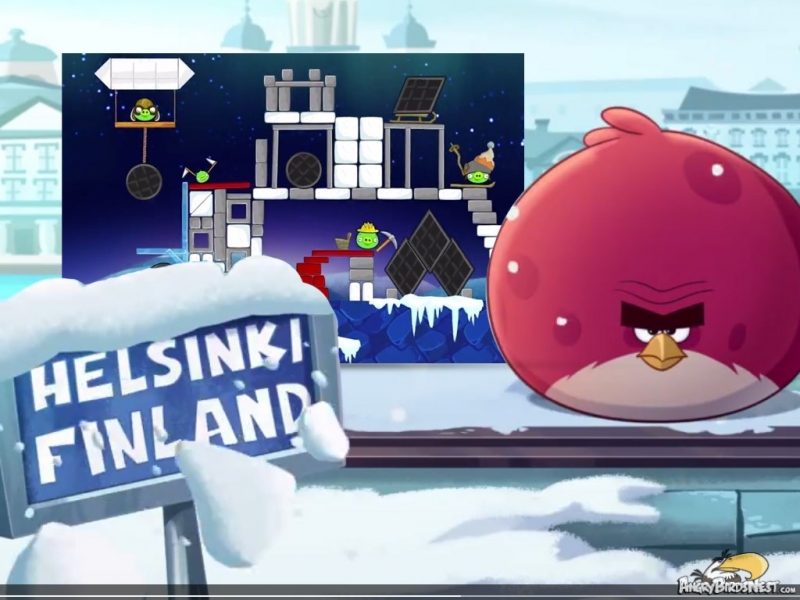 Angry Birds Seasons - On Finn Ice