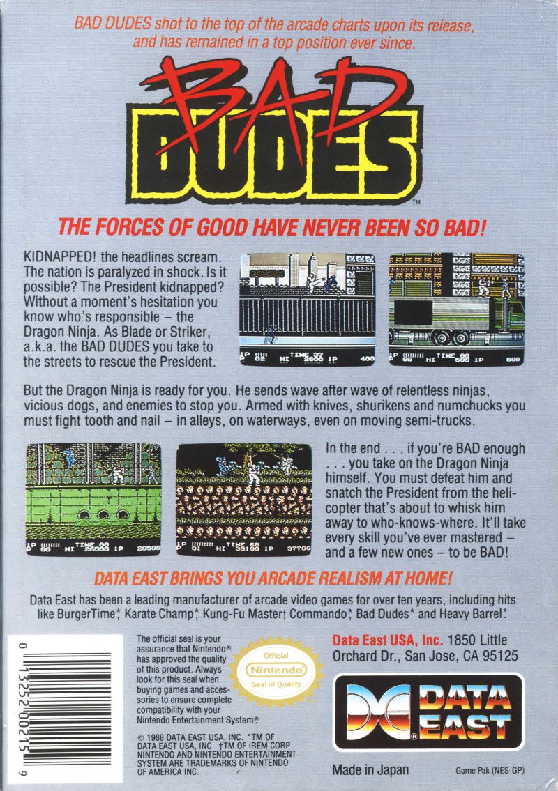 Bad Dudes (NES) - Дюк Нюкем говорит азбукой Морзе