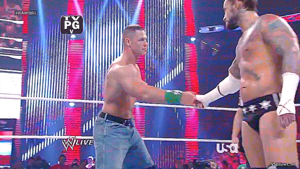СМ Панк vs. Джон Сина, WWE RAW 1000 