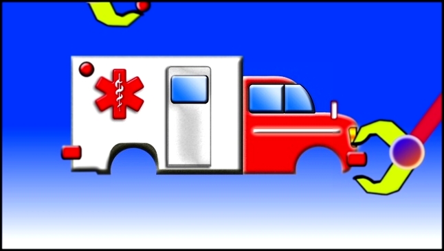 Мультики про машинки.Конструктор: собираем машину скорой помощи.Развивающие мультфильмы для детей 