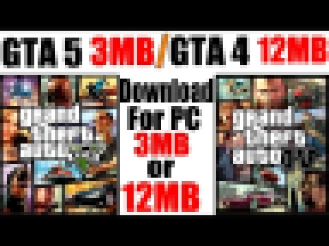 How To Download and install GTA 5 in 3MB or GTA 4 in 12MB on PC 100% Working With Proof 