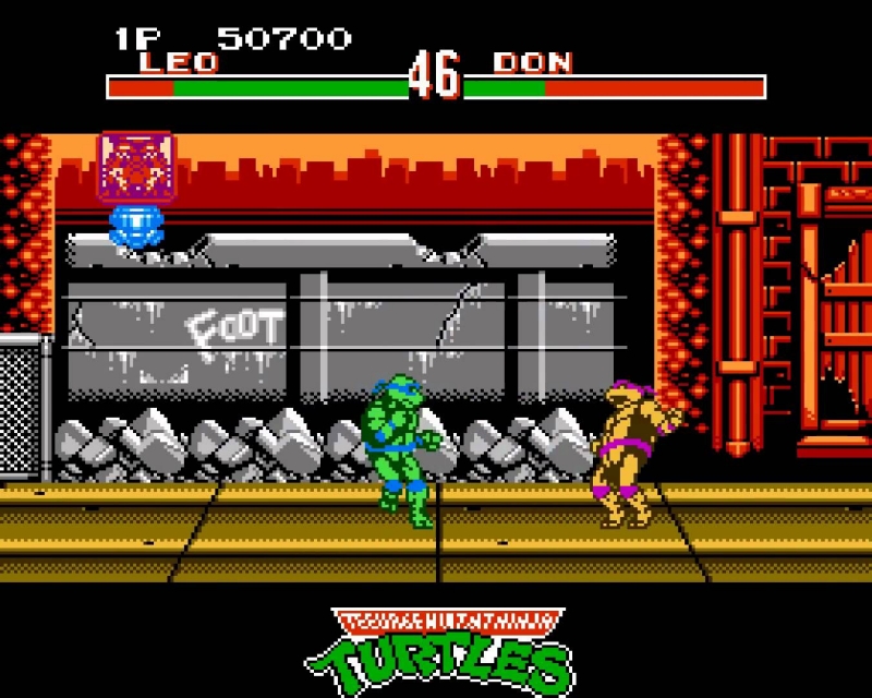 Dendy Teenage Mutant Ninja Turtles Tournament Fighters - Bonus Game