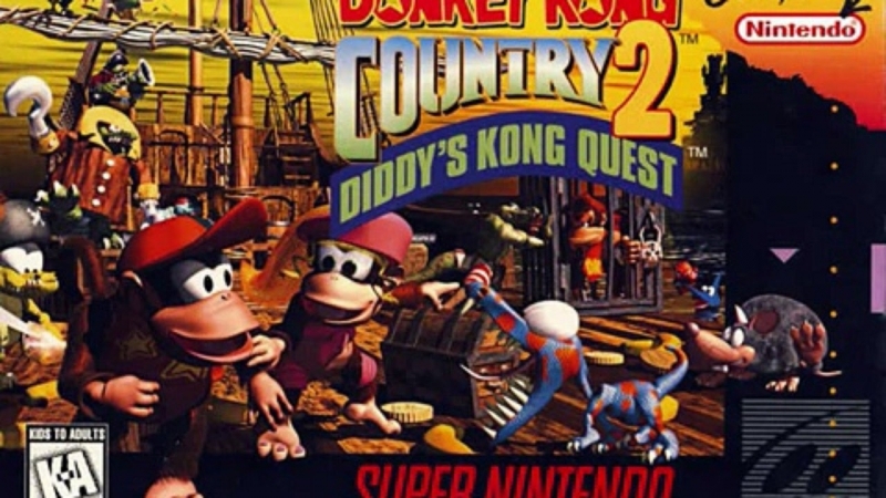 Donkey Kong Country 2 Diddy's Kong Quest - Diddy Clear Lockjaw\'s Saga