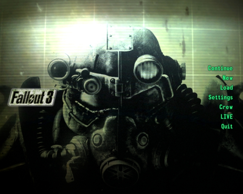Fallout 3 - Main menu