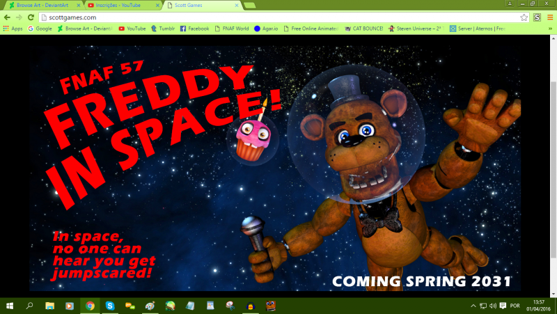 Freddy in Space Theme