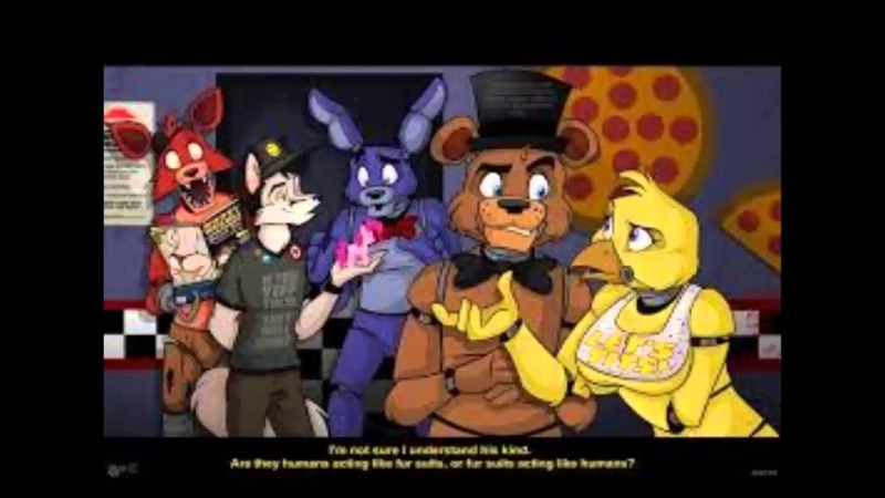 Группа аниматроников (Chika,Foxy,Freddy Bonny) - Пять ночей у Фредди