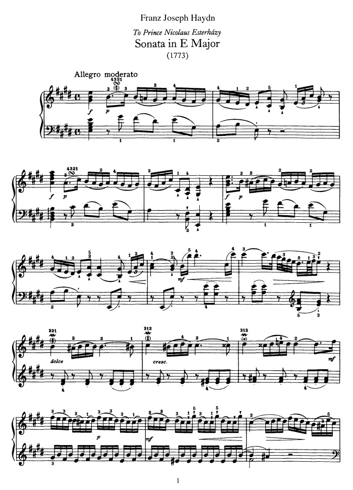 Йозеф Гайдн - Соната E-dur, 3-я часть, исп. профессор игры на фортепиано Якуб Магомедович Стембольский