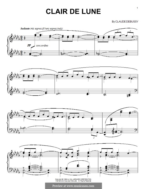 Клод Дебюси - игра на рояле