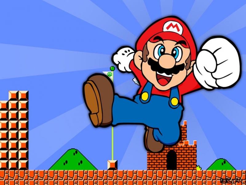 компьютерный танец 2 - Супер Марио Super Mario - ремикс на музыку Коджи Кондо к одноименной игре